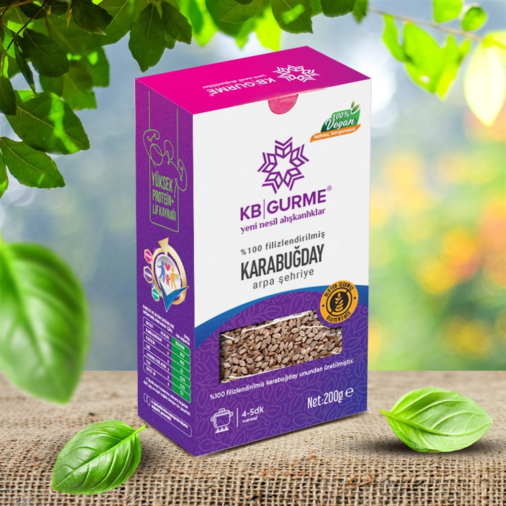 %100 FİLİZLENDİRİLMİŞ KARABUĞDAY ARPA ŞEHRİYE 200 GRMakarna Erişte