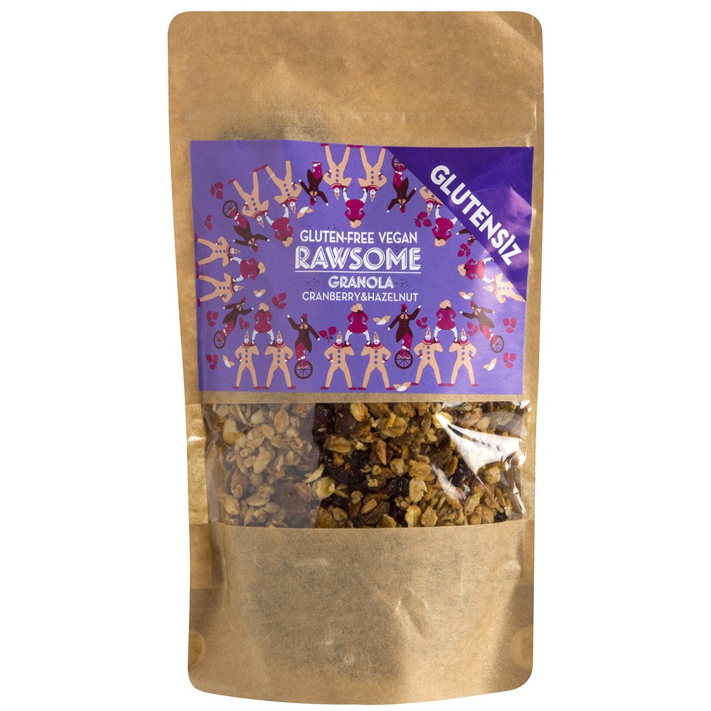 GLUTENSİZ VEGAN GRANOLA 250 GR FINDIK & TURNA YEMİŞLİSAĞLIKLI ATIŞTIRMALIK