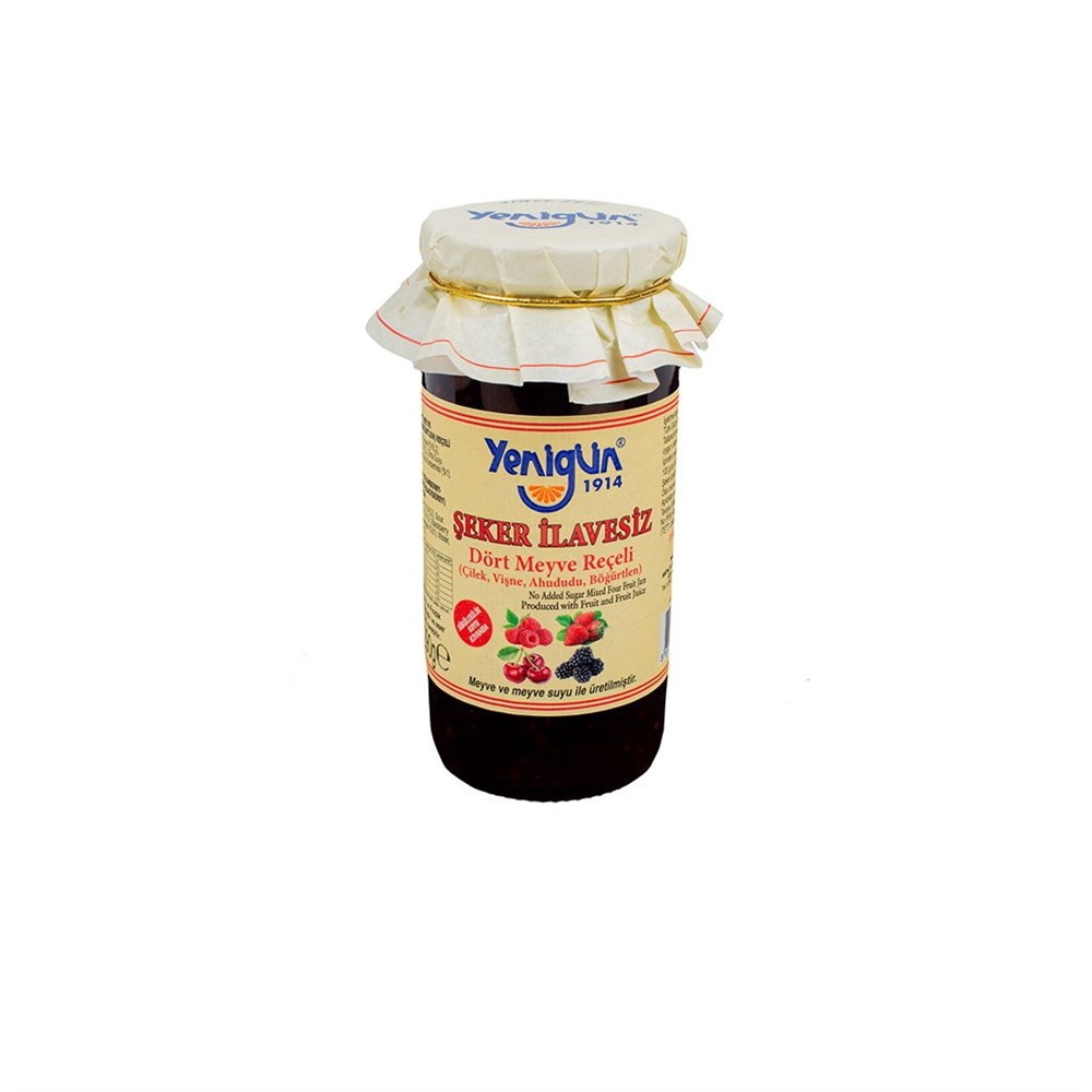 ORGANİK DÖRT MEYVE REÇELİ 290 GR ŞEKER İLAVESİZReçel ve Marmelat