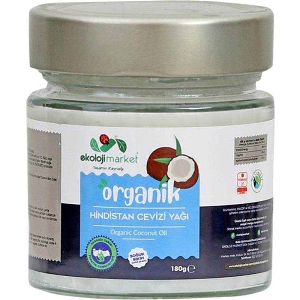 ORGANİK HİNDİSTAN CEVİZİ YAĞI 180 GRBitkisel Yağlar