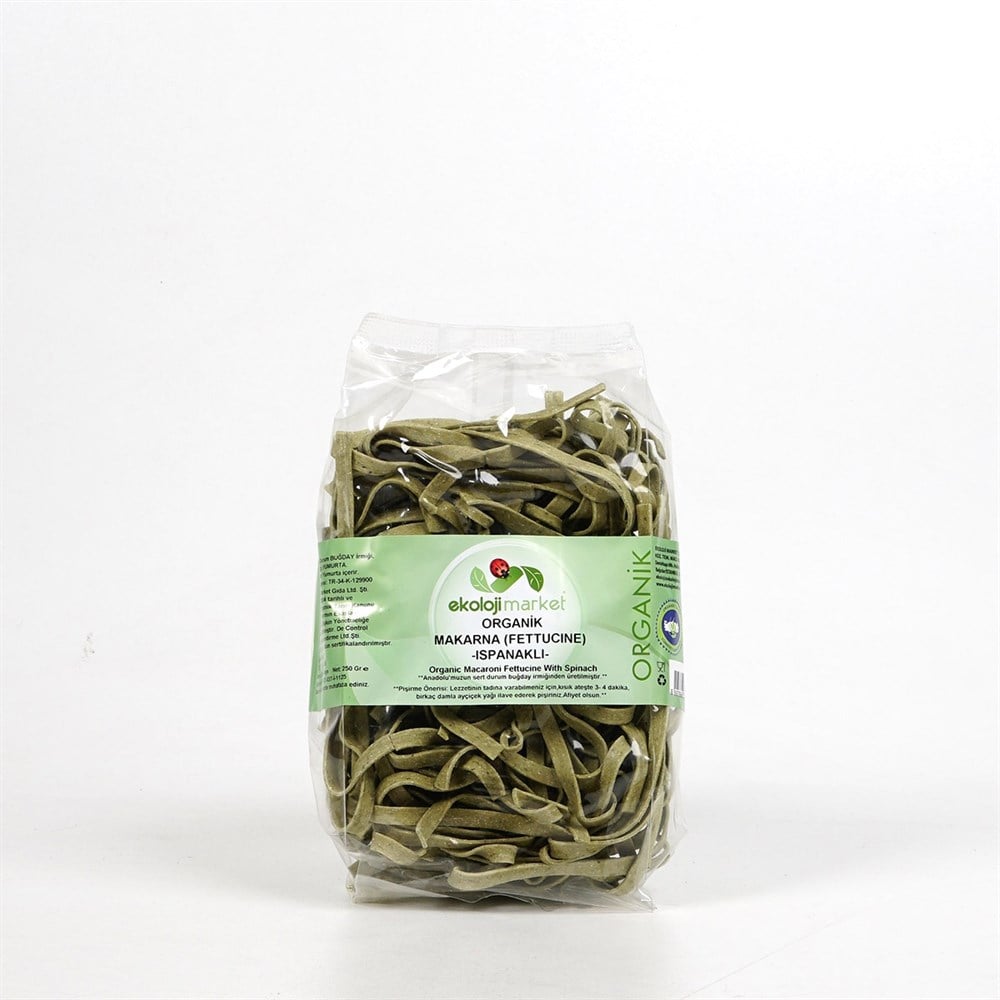 ORGANİK ISPANAKLI FETTUCİNE 250 GRMakarna Erişte