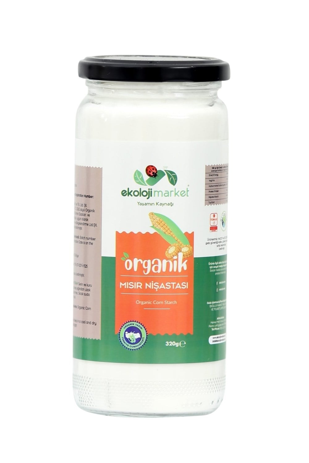 ORGANİK MISIR NİŞASTASI 320 GRBakliyat Tahıllar
