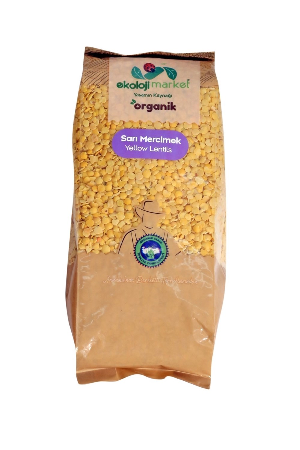 SARI MERCİMEK 750 GR ORGANİKBakliyat Tahıllar