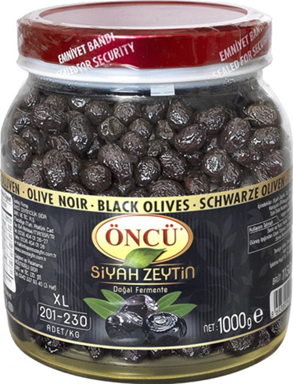 XL-L DOĞAL SİYAH ZEYTİN 1000 GRZeytin