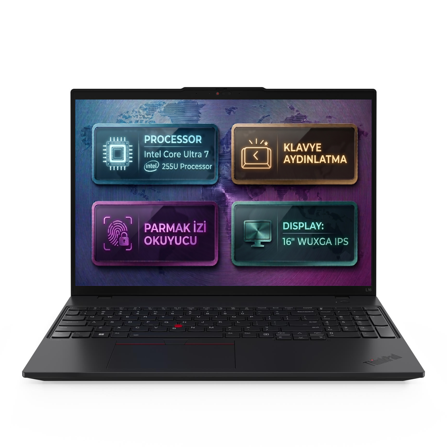  Dizüstü Bilgisayar LENOVO 21SBS1FUTX 013 Distribütör  Lenovo ThinkPad L16 Gen 2 Intel Core Ultra 7 255U 64GB 4TB SSD 16