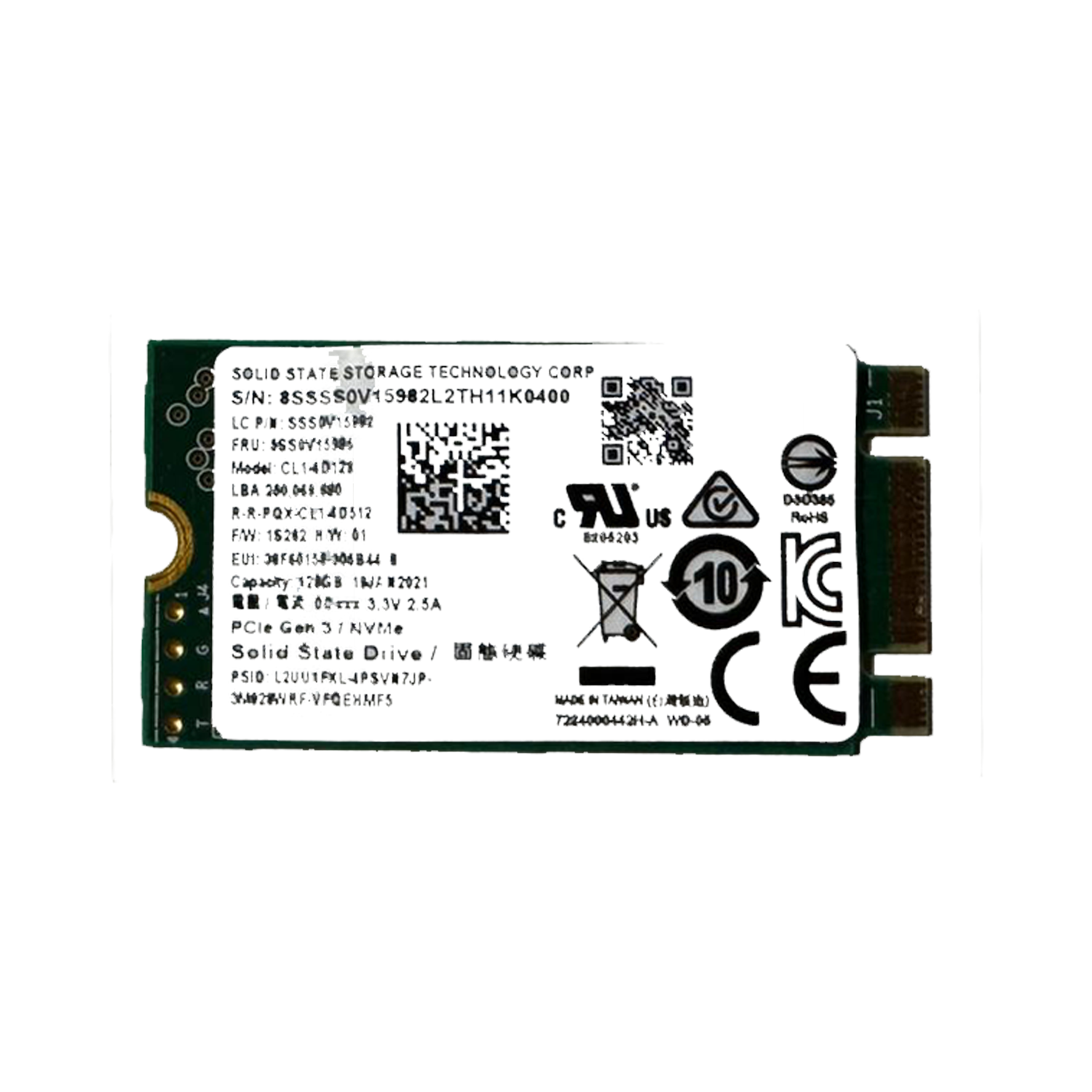  SSD Disk SSSTC CL-4D128 Distribütör  Ssstc CL-4D128 550/510MB/s 128GB M.2 22x42 Sata Nvme SSD (KUTUSUZ)