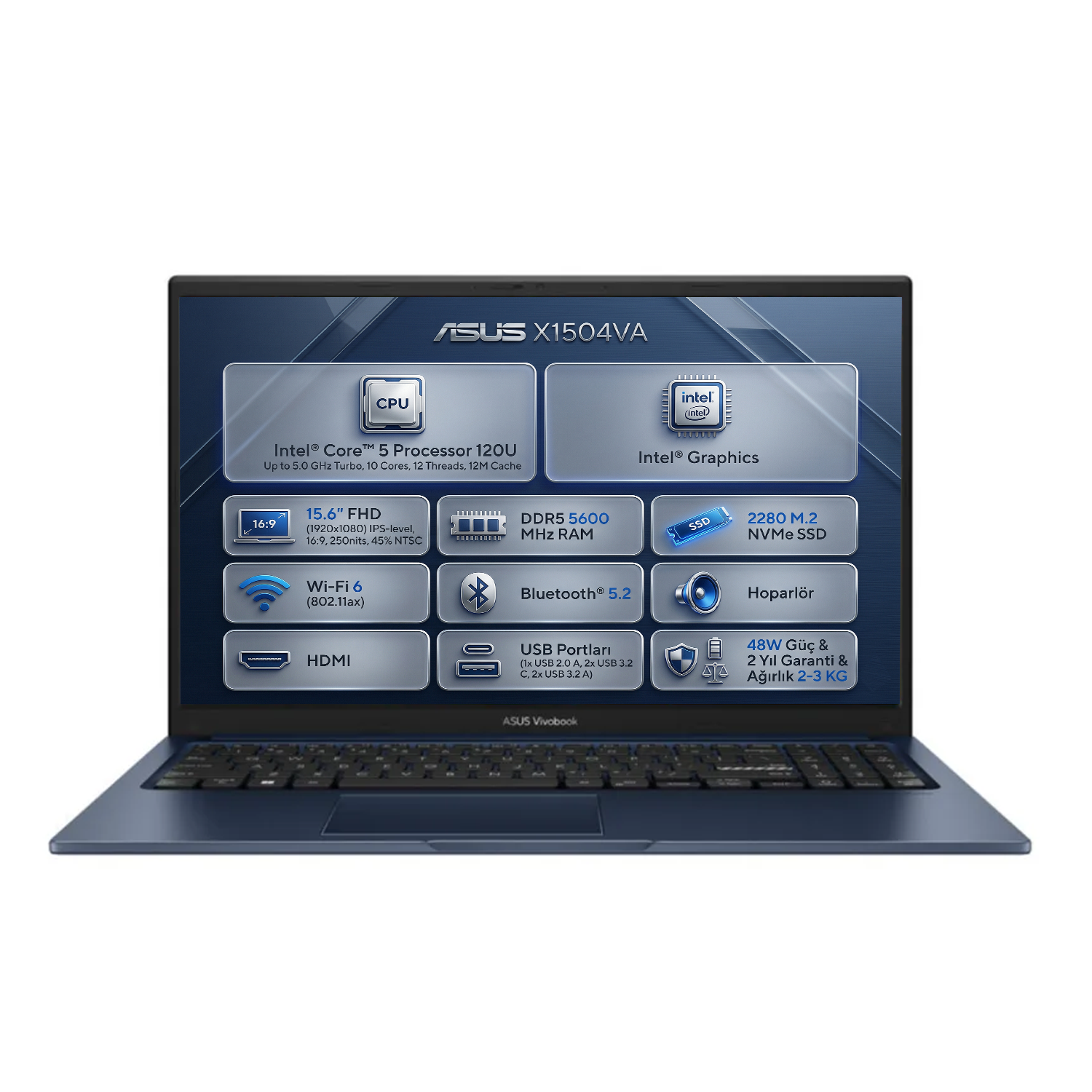 Asus Vivobook 15 Core 5 120U 40GB 1TB SSD 15.6