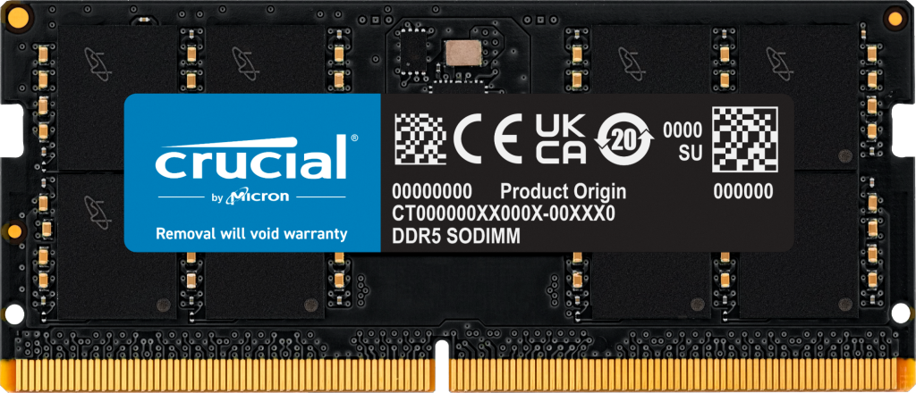 Crucial 32GB DDR5 5600Mhz NB Ram CT32G56C46S5 Bellek (Ram) CRUCIAL CT32G56C46S5 Distribütör  Crucial 32GB DDR5 5600Mhz NB Ram CT32G56C46S5