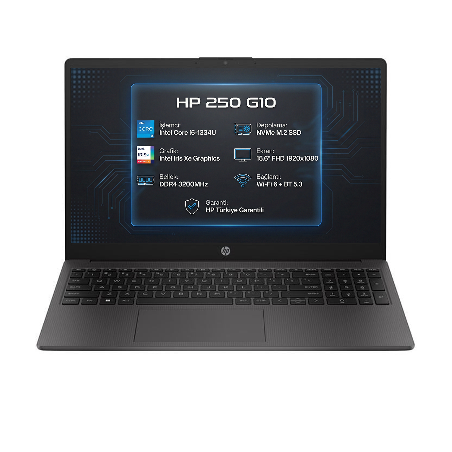 HP 250 G10 Intel Core i5-1334U 8GB 512GB SSD 15.6