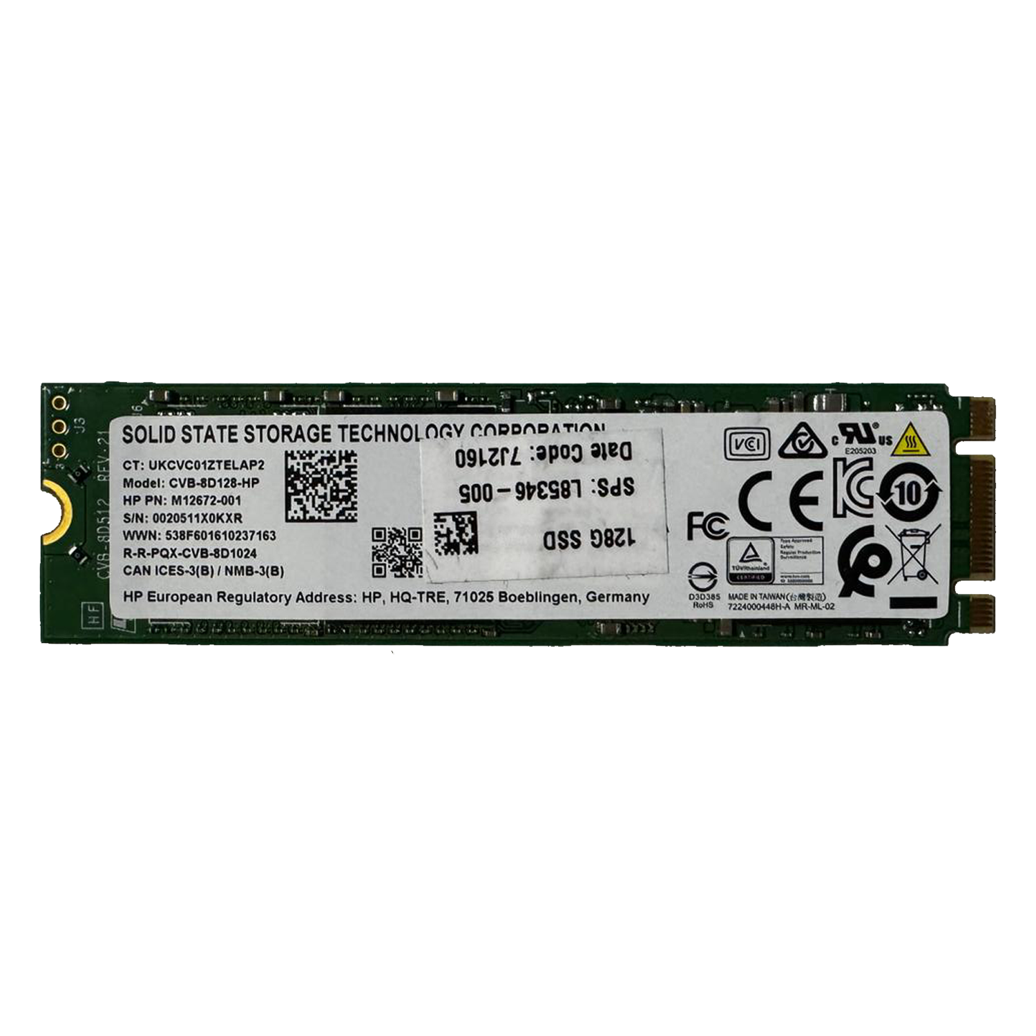 Hp CVB-8D128-HP 128GB 500/500MB/s M.2 22x80 Sata Nvme SSD (KUTUSUZ) SSD Disk X markası CVB-8D128-HP Distribütör EXCEL|0679066656799 Hp CVB-8D128-HP 128GB 500/500MB/s M.2 22x80 Sata Nvme SSD (KUTUSUZ)