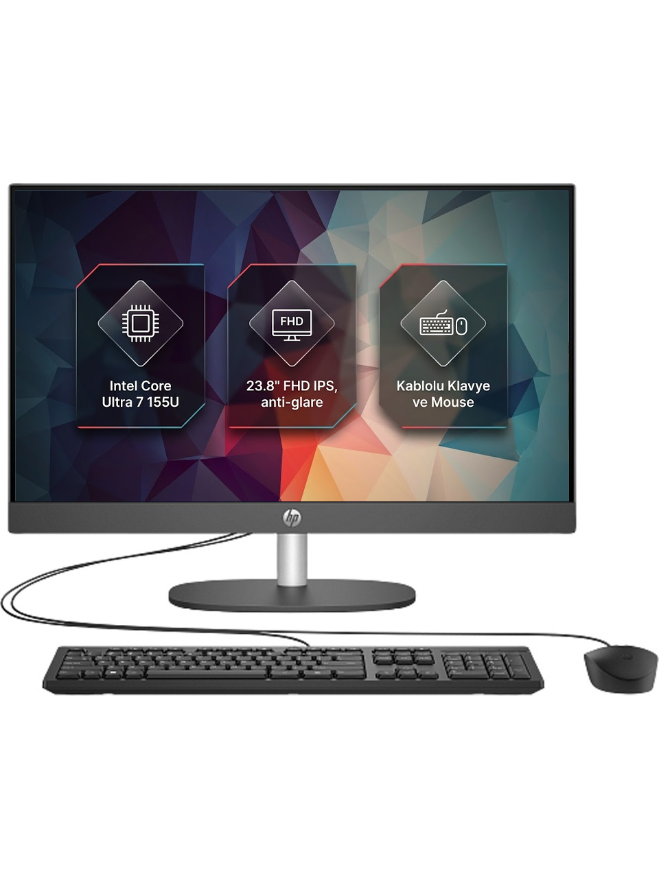 Hp ProOne 240 G10 Intel Core Ultra 7 155U 16GB 1TB SSD 23.8