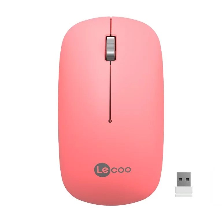 LENOVO LECOO USB OPTİK KABLOSUZ MOUSE PEMBE WS214-P Klavye & Mouse LENOVO WS214-P Distribütör  LENOVO LECOO USB OPTİK KABLOSUZ MOUSE PEMBE WS214-P