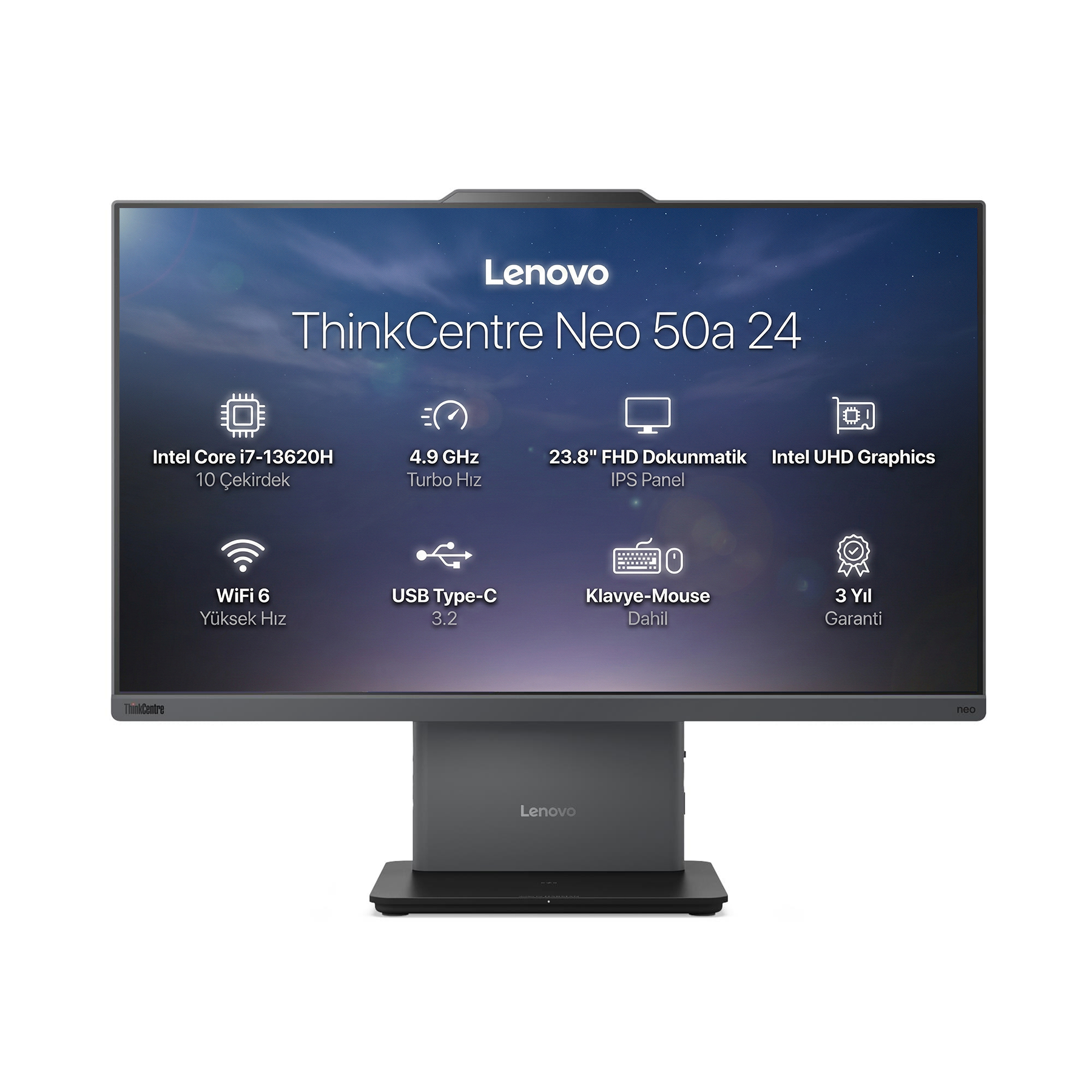 Lenovo ThinkCentre Neo 50A G5 Intel Core i7-13620H 32GB 1TB SSD 23.8