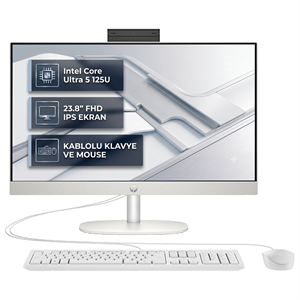  All-in-One Bilgisayar HP D1ZF0ET 017 Distribütör  Hp ProOne 240 G10 Intel Core Ultra 5 125U 48GB 4TB SSD 23.8