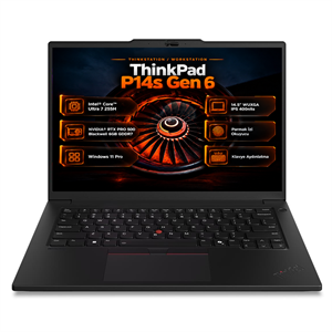 Taşınabilir İş İstasyonu LENOVO 21QT0009TX 004 Distribütör  Lenovo MWS ThinkPad P14s G6 Ultra 7 255H 64GB 1TB SSD 6 GB RTX PRO 500 Blackwell 14.5