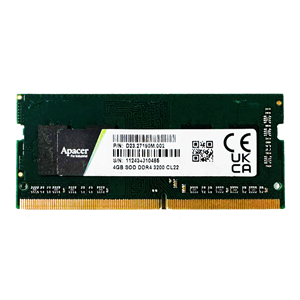 Apacer D23.27190M.002 SODIMM 4GB DDR4 3200MHz Ram (KUTUSUZ) Bellek (Ram) Apacer D23.27190M.002 Distribütör  Apacer D23.27190M.002 SODIMM 4GB DDR4 3200MHz Ram (KUTUSUZ)