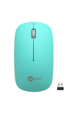 LENOVO LECOO USB OPTİK KABLOSUZ MOUSE TURKUAZ WS214-T Klavye & Mouse LENOVO WS214-T Distribütör  LENOVO LECOO USB OPTİK KABLOSUZ MOUSE TURKUAZ WS214-T