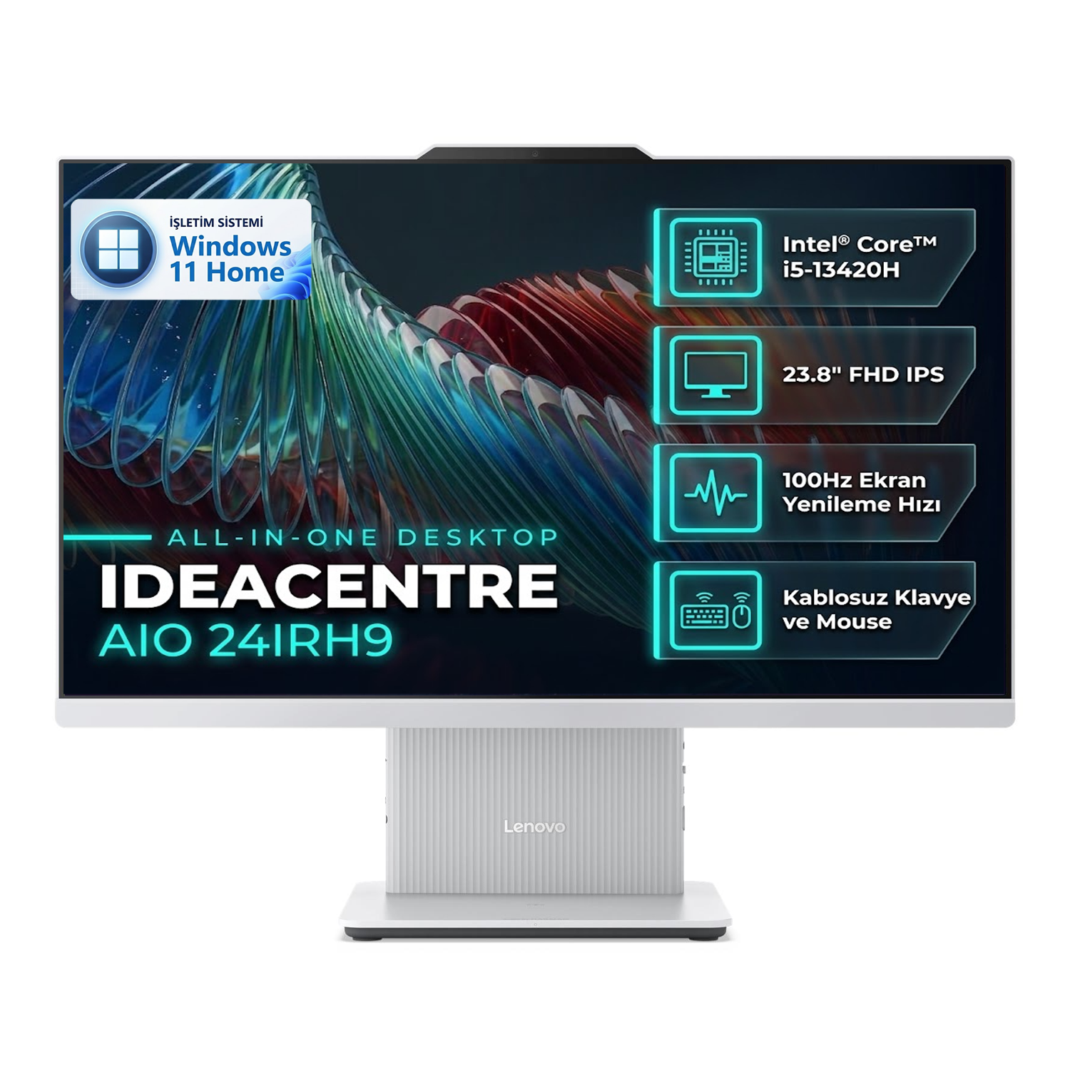  All-in-One Bilgisayar LENOVO F0HN00SBTR 002 Distribütör  Lenovo IdeaCentre 24IRH9 Intel Core i5-13420H 32GB 512GB SSD 23.8