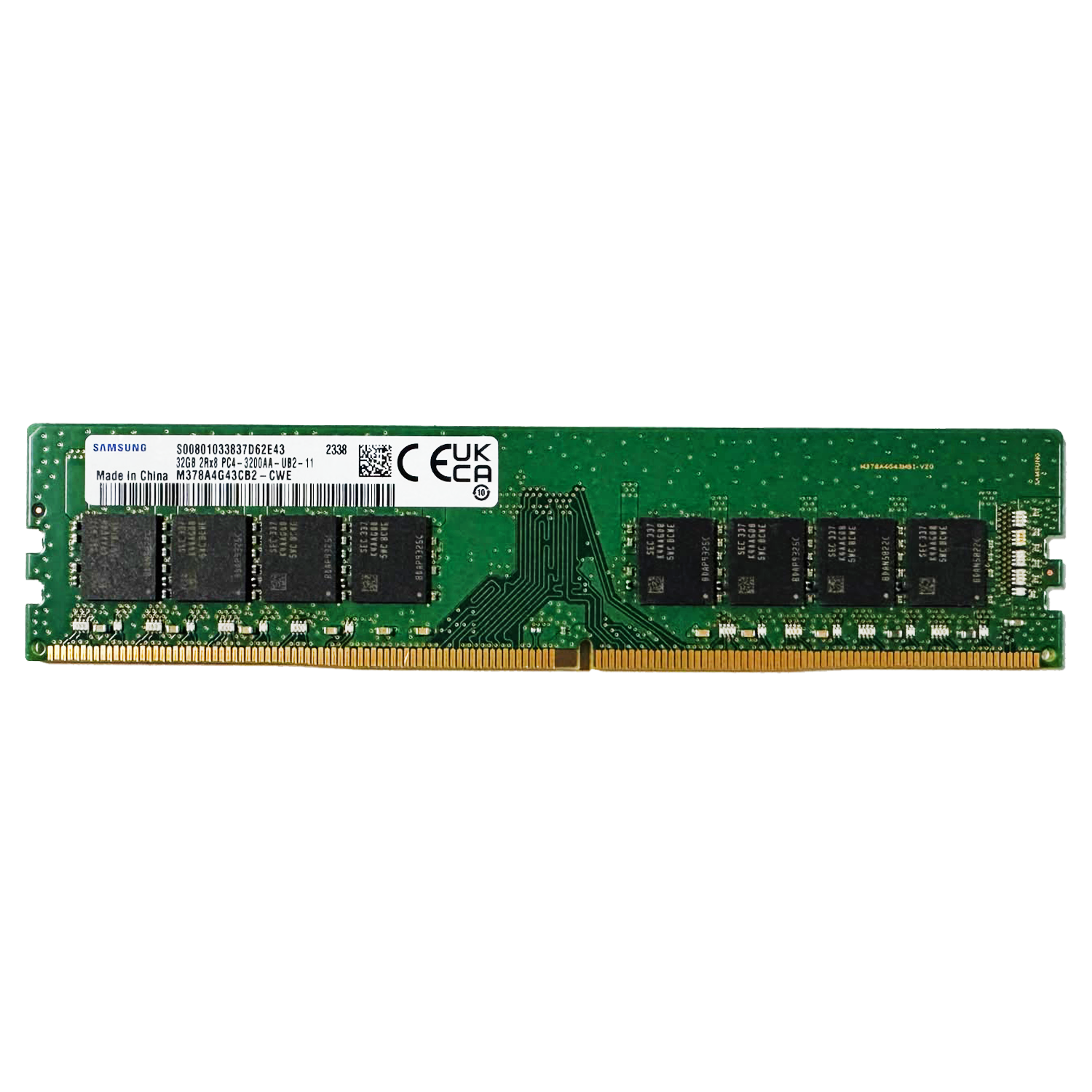  Bellek (Ram) Samsung M378A4G43CB2 Distribütör  Samsung M378A4G43CB2-CWE 32GB 3200MHz DDR4 UDIMM Ram (KUTUSUZ)