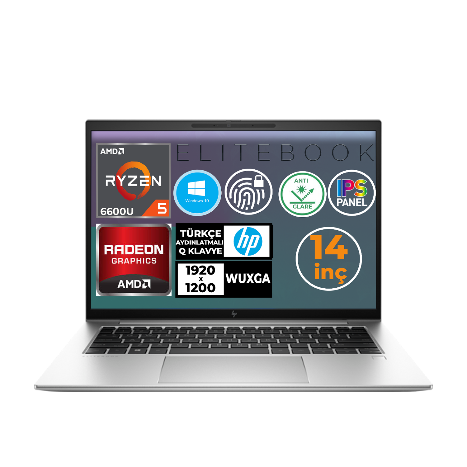  Dizüstü Bilgisayar HP 5P720EA 009 Distribütör  HP EliteBook 845 G9 Ryzen 5 6600U 64GB 2TB SSD 14