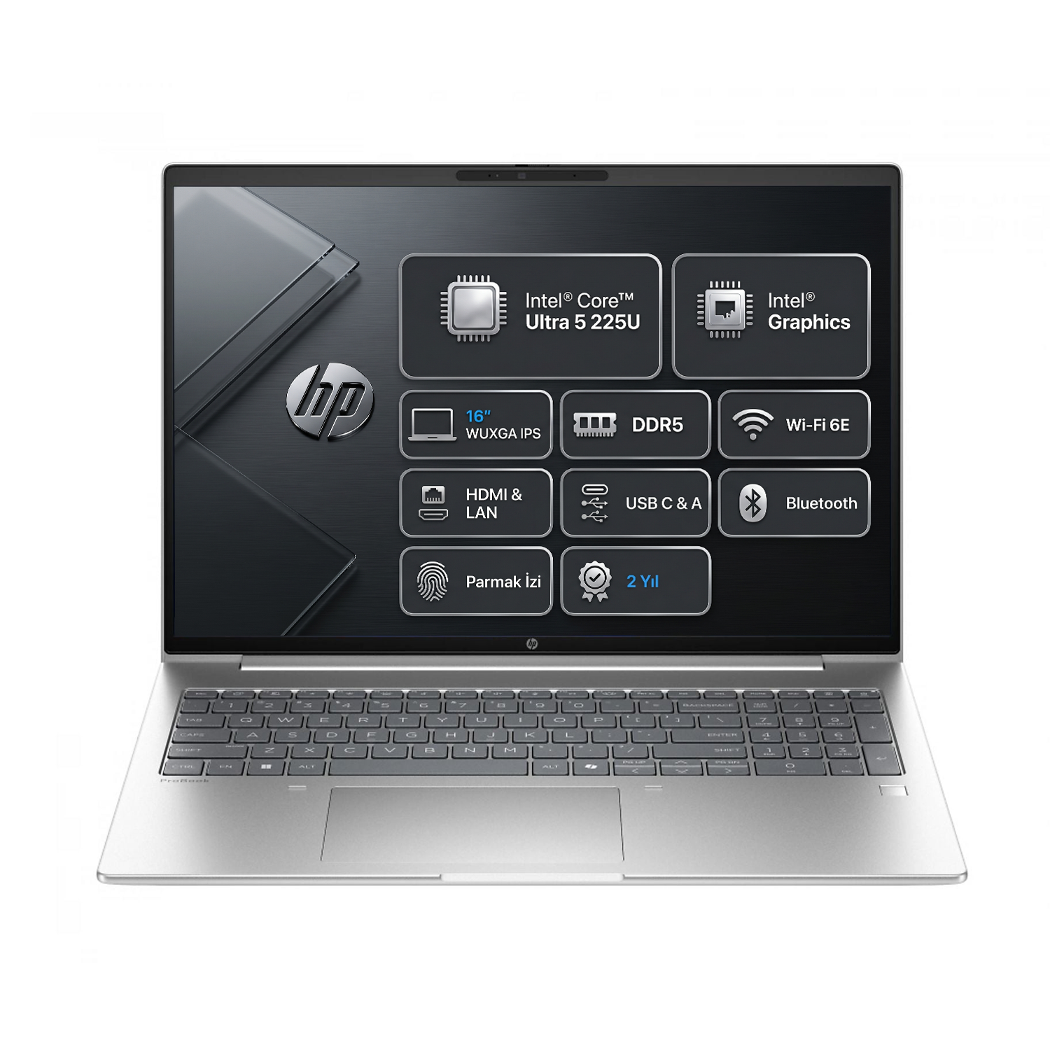  Dizüstü Bilgisayar HP CW5W7EA 004 Distribütör  HP ProBook 4 G1i AI Ultra 5 225U 16GB 1TB SSD 16