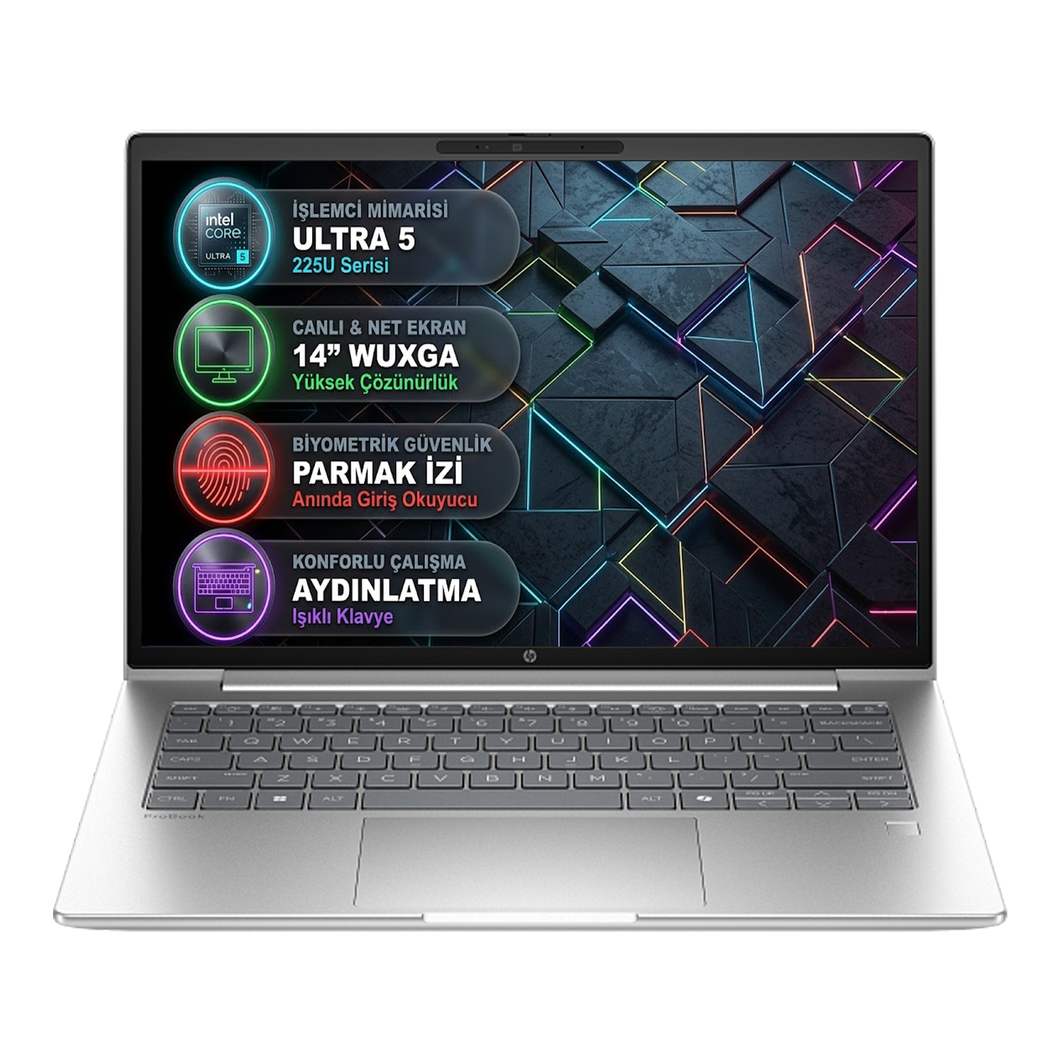  Dizüstü Bilgisayar HP D21PFET Distribütör  HP ProBook 4 G1i Intel Core Ultra 5 225U 8GB 512GB SSD 14