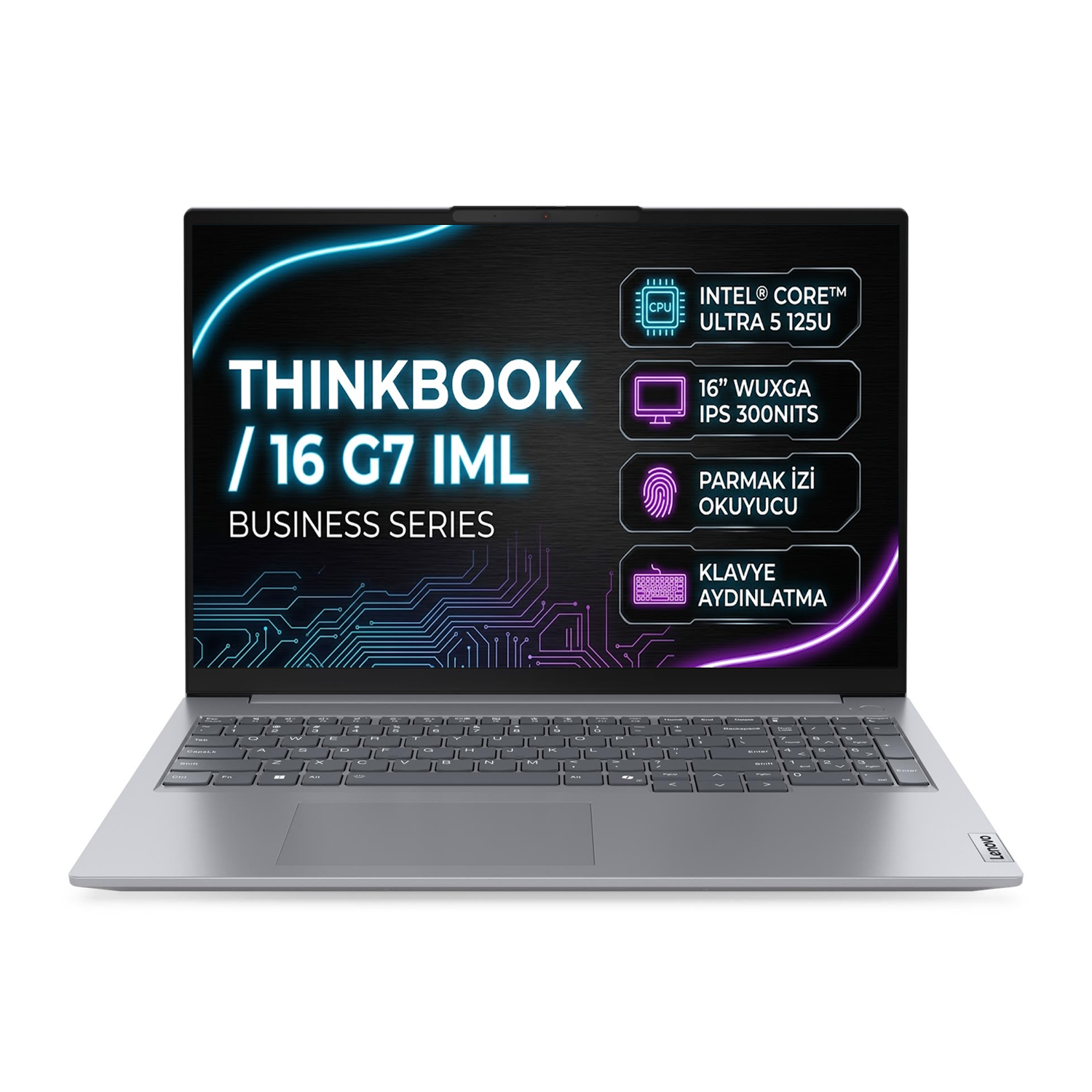 Dizüstü Bilgisayar LENOVO 21MS005KTR Distribütör  Lenovo ThinkBook 16 G7 IML Intel Core Ultra 5 125U 16GB 512GB SSD 16