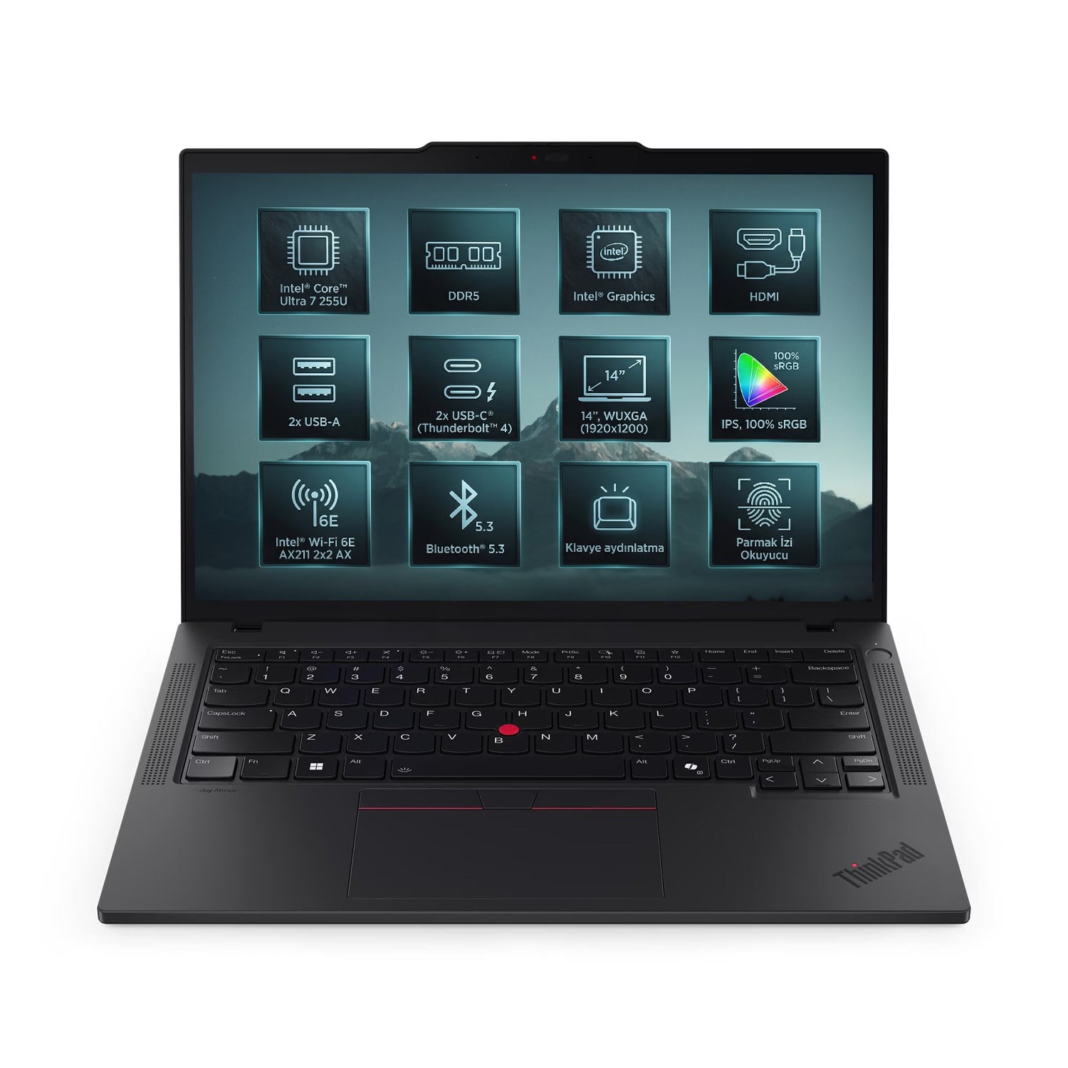  Dizüstü Bilgisayar LENOVO 21QC00CKTX Distribütör  Lenovo ThinkPad T14 Gen 6 Ultra 7-255U 32GB 1TB SSD 14