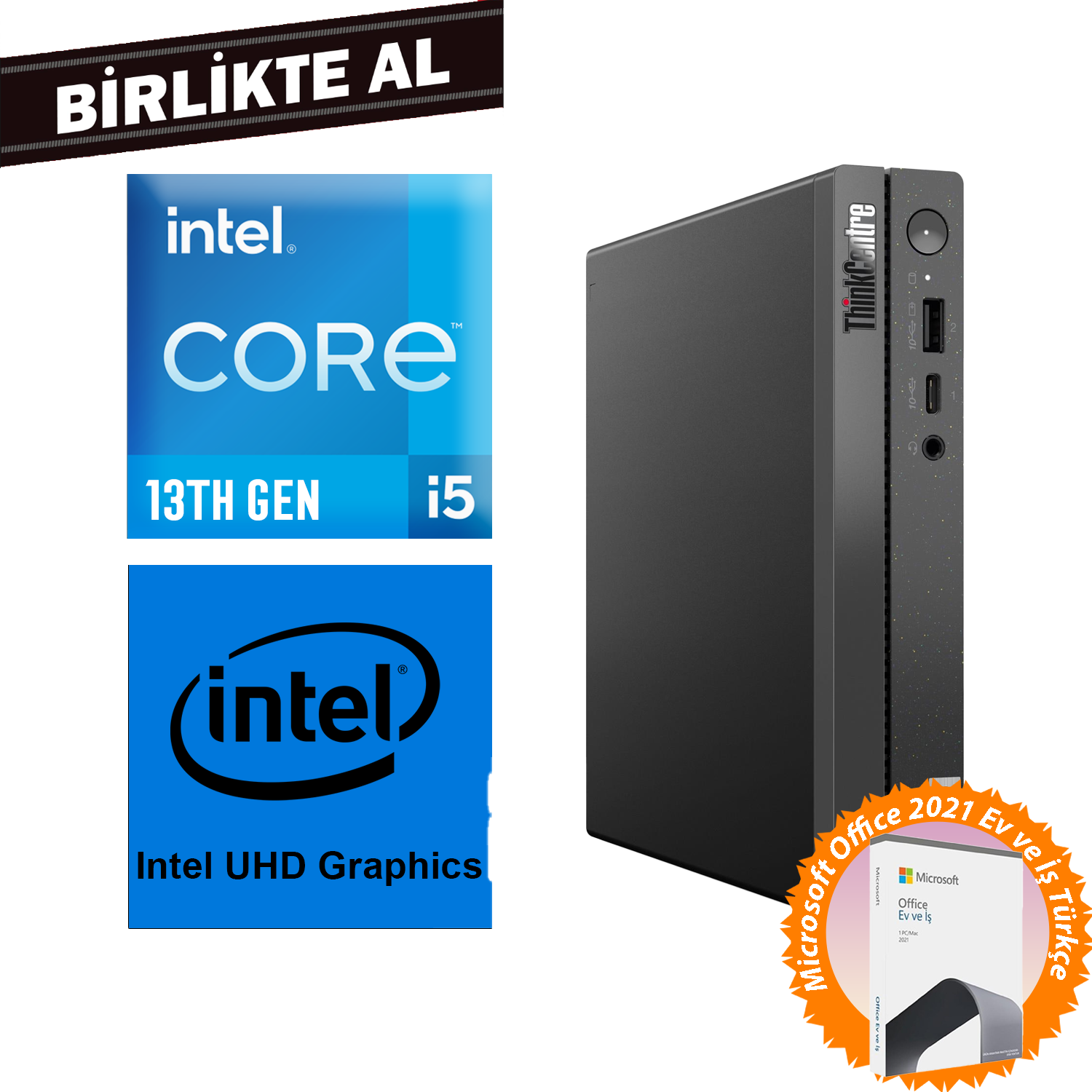  Mini Masaüstü Bilgisayar LENOVO 12LMS4XCTX 030 Distribütör  Lenovo ThinkCentre Neo 50Q G4 i5-13420H 40GB 2TB SSD Fdos Mini Pc + MS Office 12LMS4XCTX 030