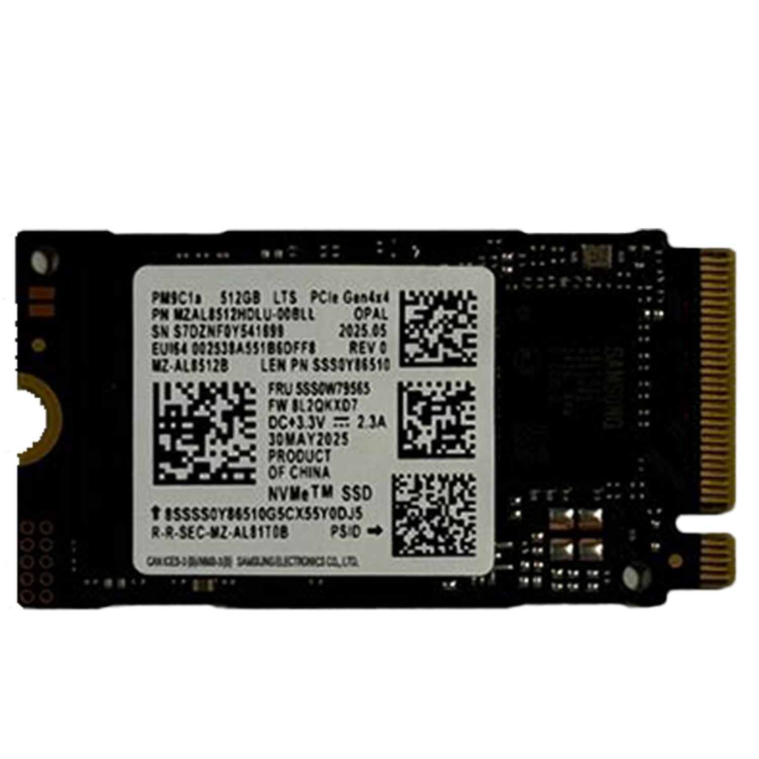  SSD Disk Samsung PM9C1A Distribütör  SAMSUNG PM9C1A 512GB 3300/1250MB GEN4X4 22X42 M.2 Nvme SSD(KUTUSUZ)