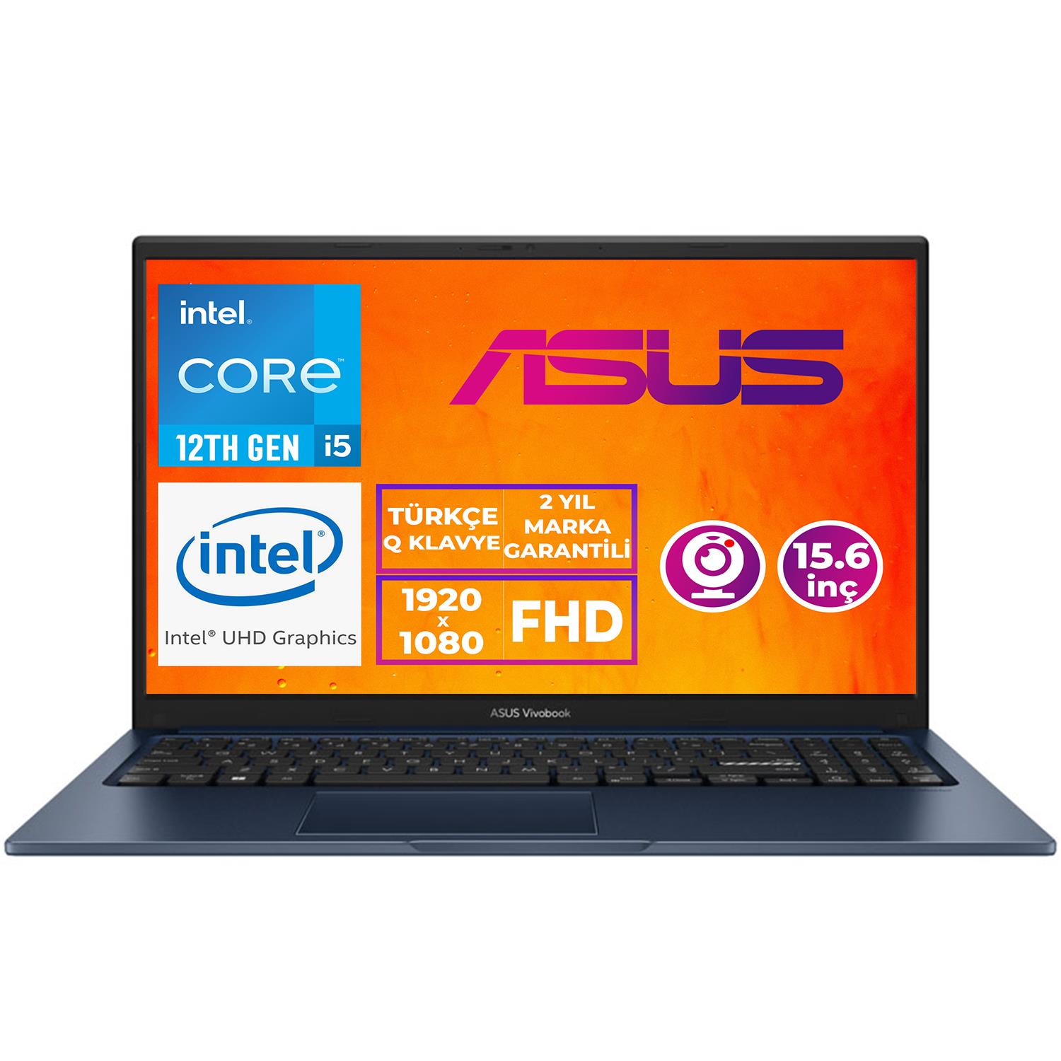 ASUS VivoBook 15 i5-1235U 8GB 256GB SSD 15.6