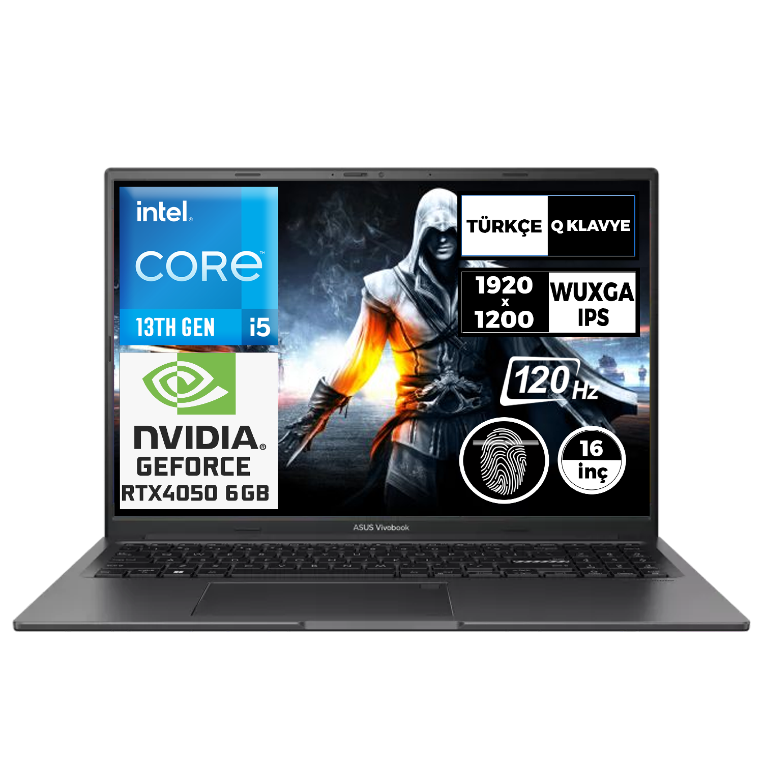 ASUS Vivobook i5-13500H 32GB 2TB SSD 6GB RTX4050 120HZ 16