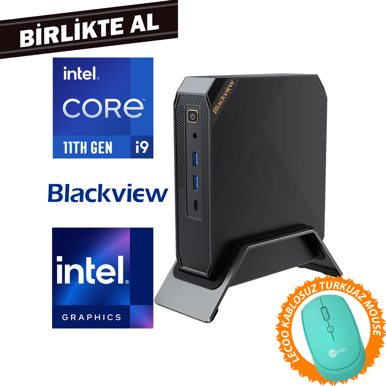 Blackview MP200 i9-11900H 32GB 1TB SSD Windows 11 Pro Mini PC + Mouse MP20016512I9 026 Mini Masaüstü Bilgisayar Blackview MP20016512I9 026 Distribütör  Blackview MP200 i9-11900H 32GB 1TB SSD Windows 11 Pro Mini PC + Mouse MP20016512I9 026