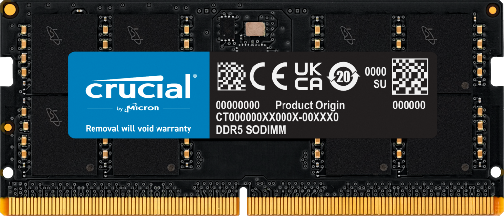 Crucial 32GB DDR5 5600Mhz NB Ram CT32G56C46S5 Bellek (Ram) CRUCIAL CT32G56C46S5 Distribütör  Crucial 32GB DDR5 5600Mhz NB Ram CT32G56C46S5