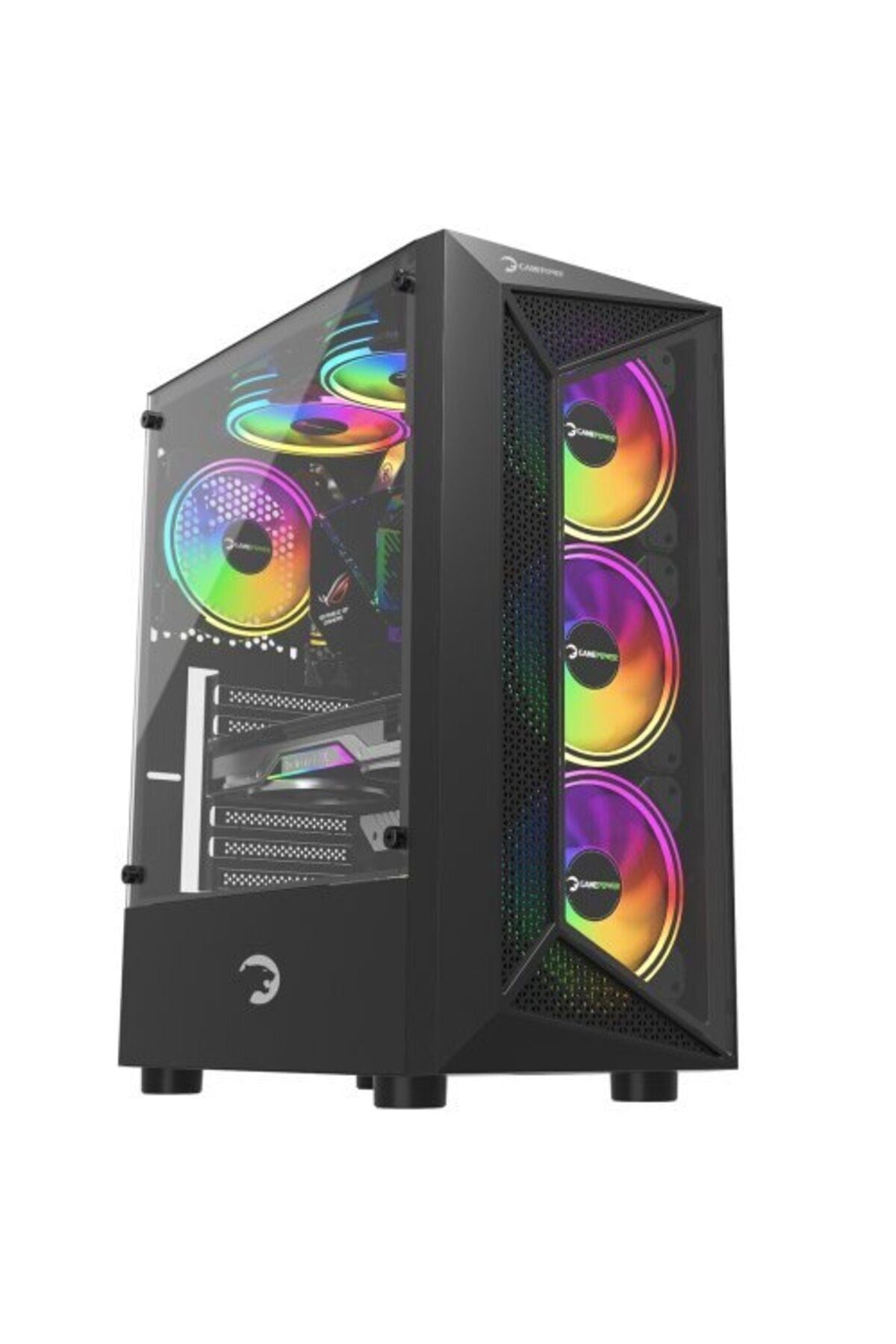 GAMEPOWER ARGB GAMING PC KASA 500W ECLIPSE Bilgisayar Kasası GAMEPOWER ECLIPSE 500W Distribütör  GAMEPOWER ARGB GAMING PC KASA 500W ECLIPSE