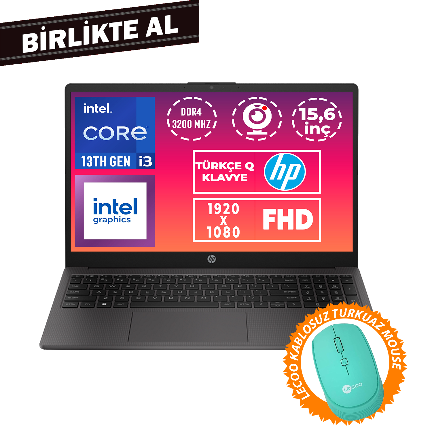 HP 250 G10 i3-1315U 16GB 512GB SSD 15.6