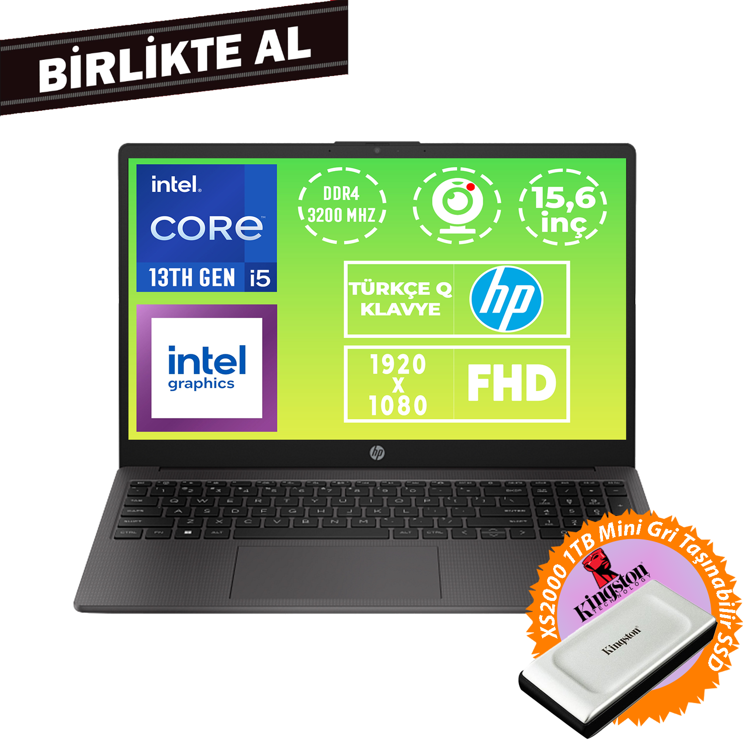 HP 250 G10 i5-1335U 16GB 512GB SSD 15.6