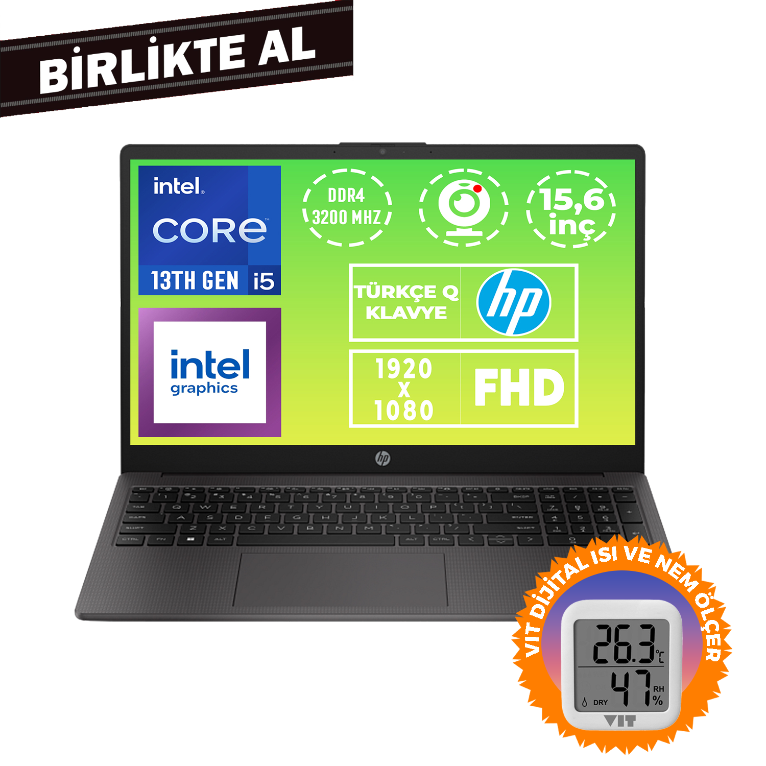 HP 250 G10 i5-1335U 16GB 512GB SSD 15.6
