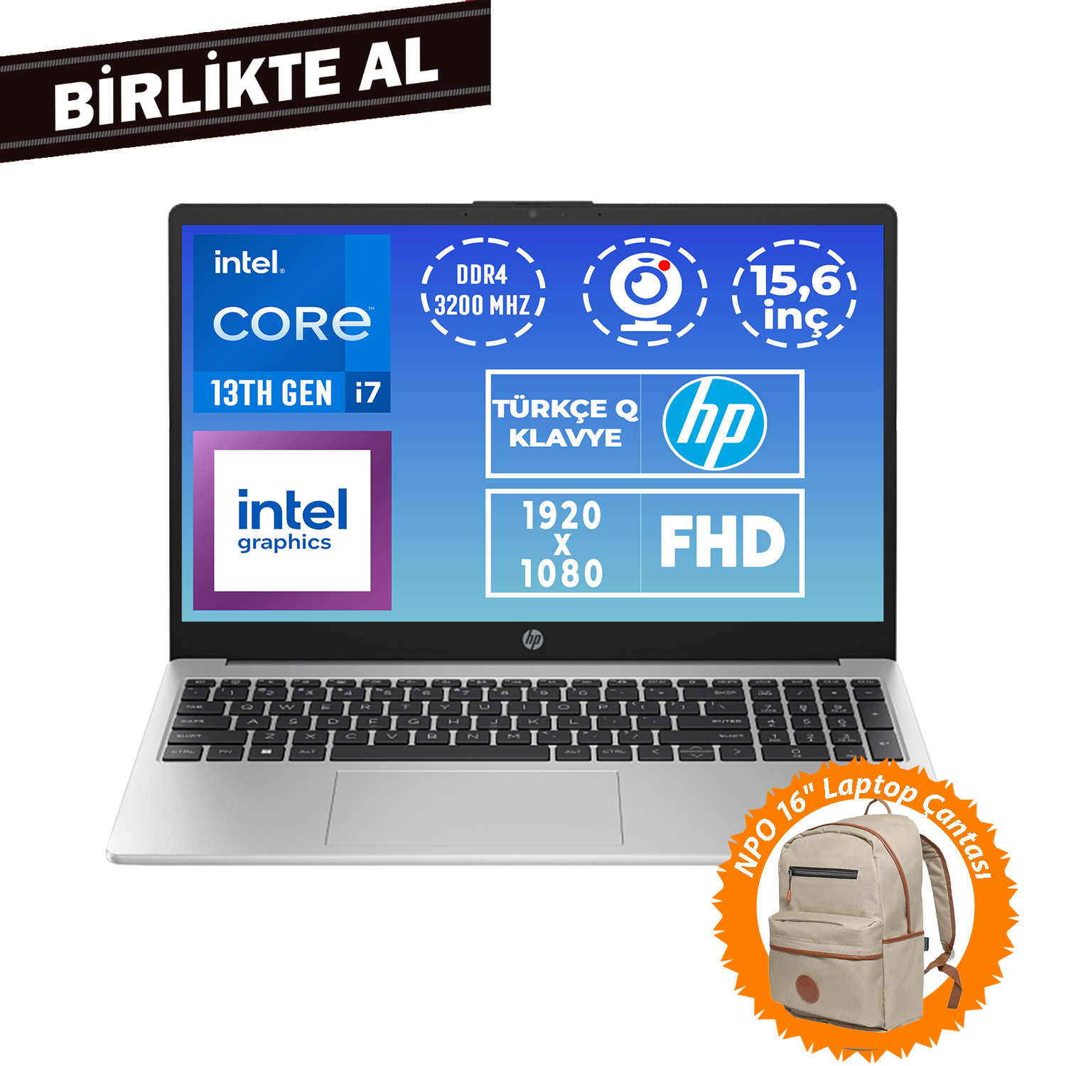 HP 250 G10 i7-1355U 16GB 512GB SSD 15.6