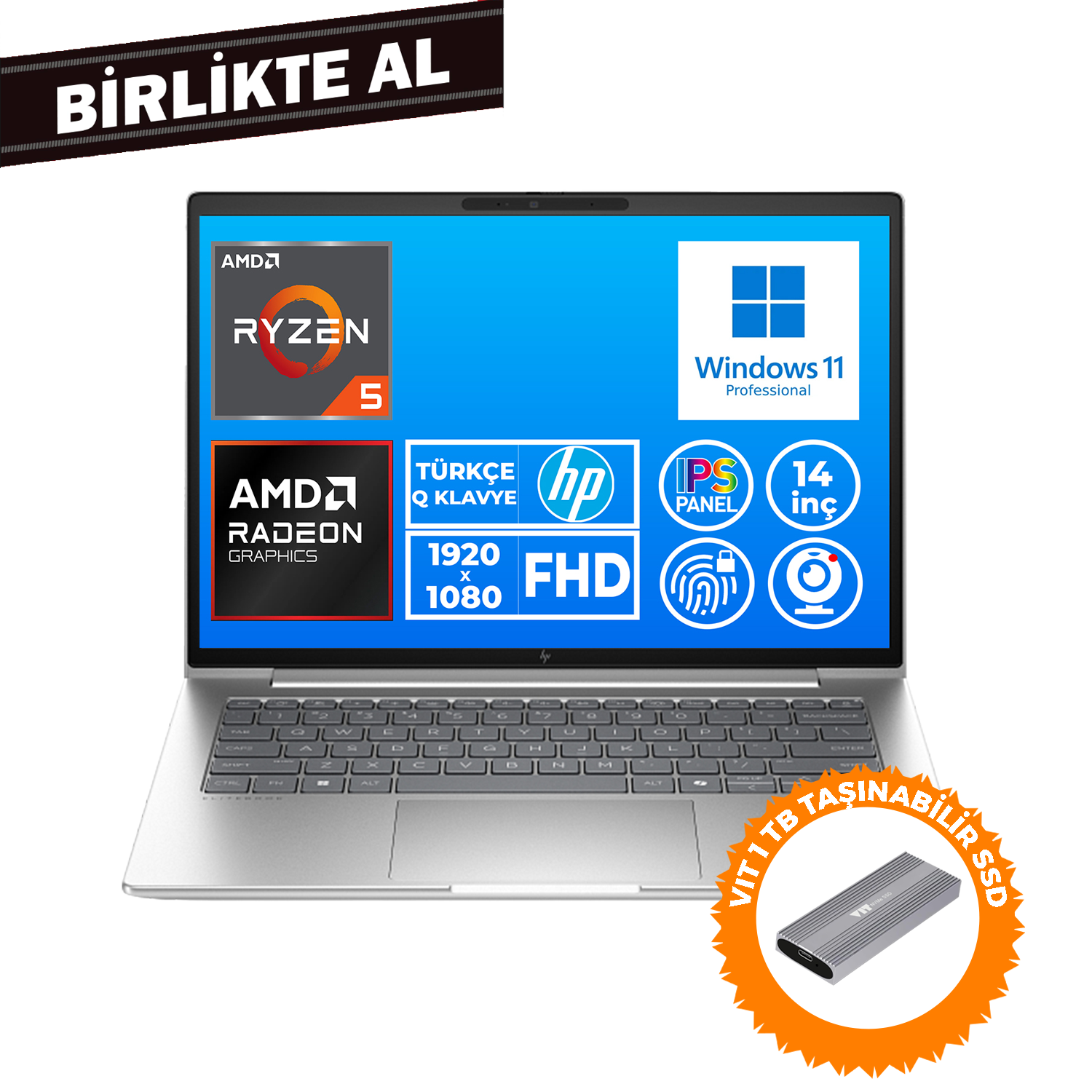 HP EliteBook 645 G9 Ryzen 5 Pro 5675U 16GB 512GB SSD 14