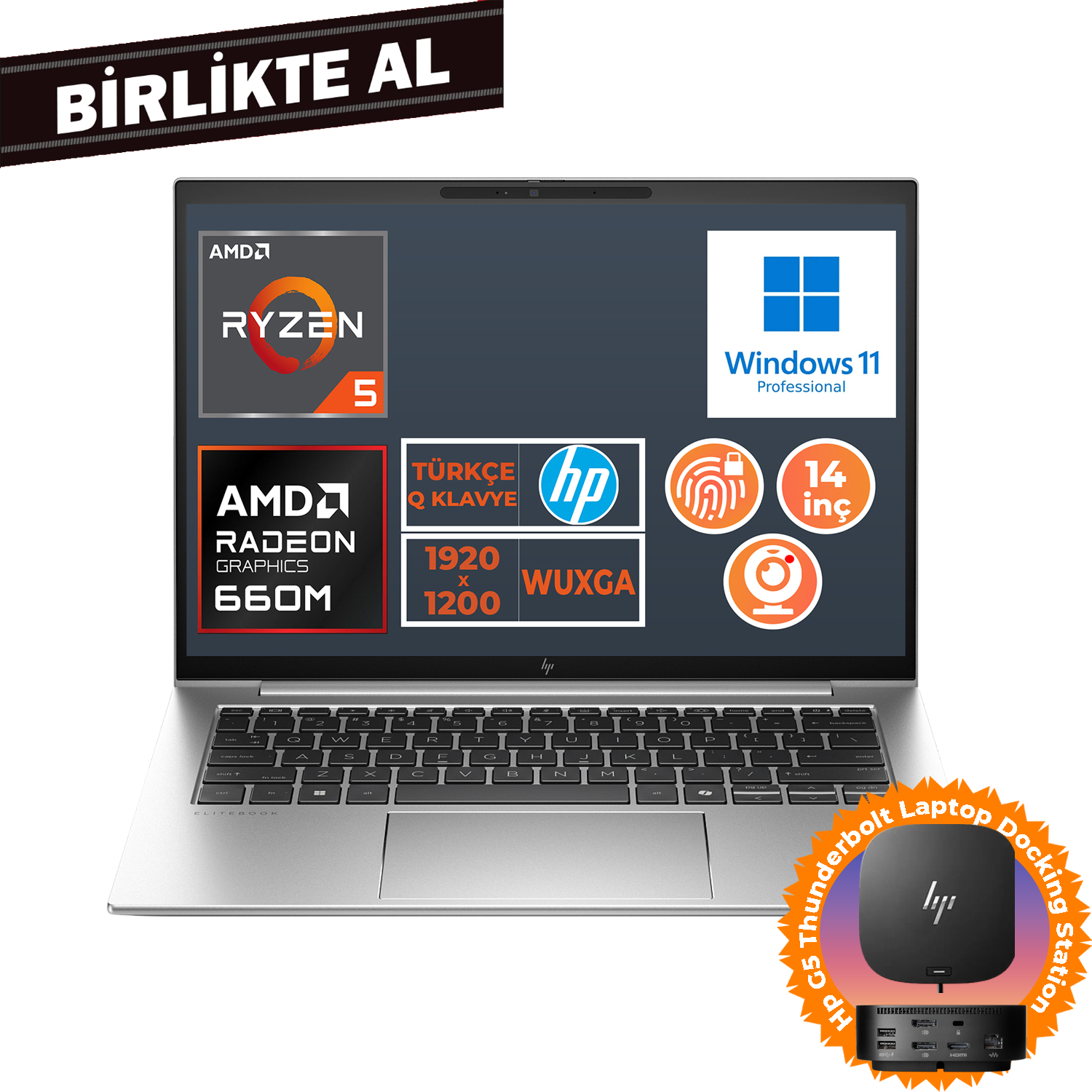 HP EliteBook 845 G9 Ryzen 5 6600U 8GB 512GB SSD 14