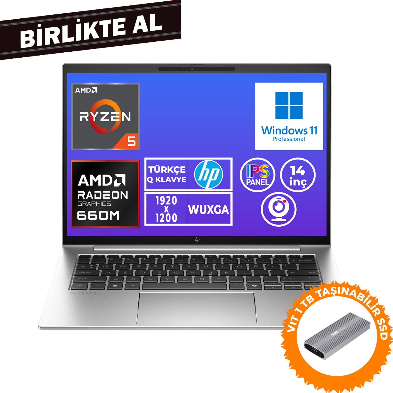 HP EliteBook 845 G9 Ryzen 5 6600U 8GB 512GB SSD 14