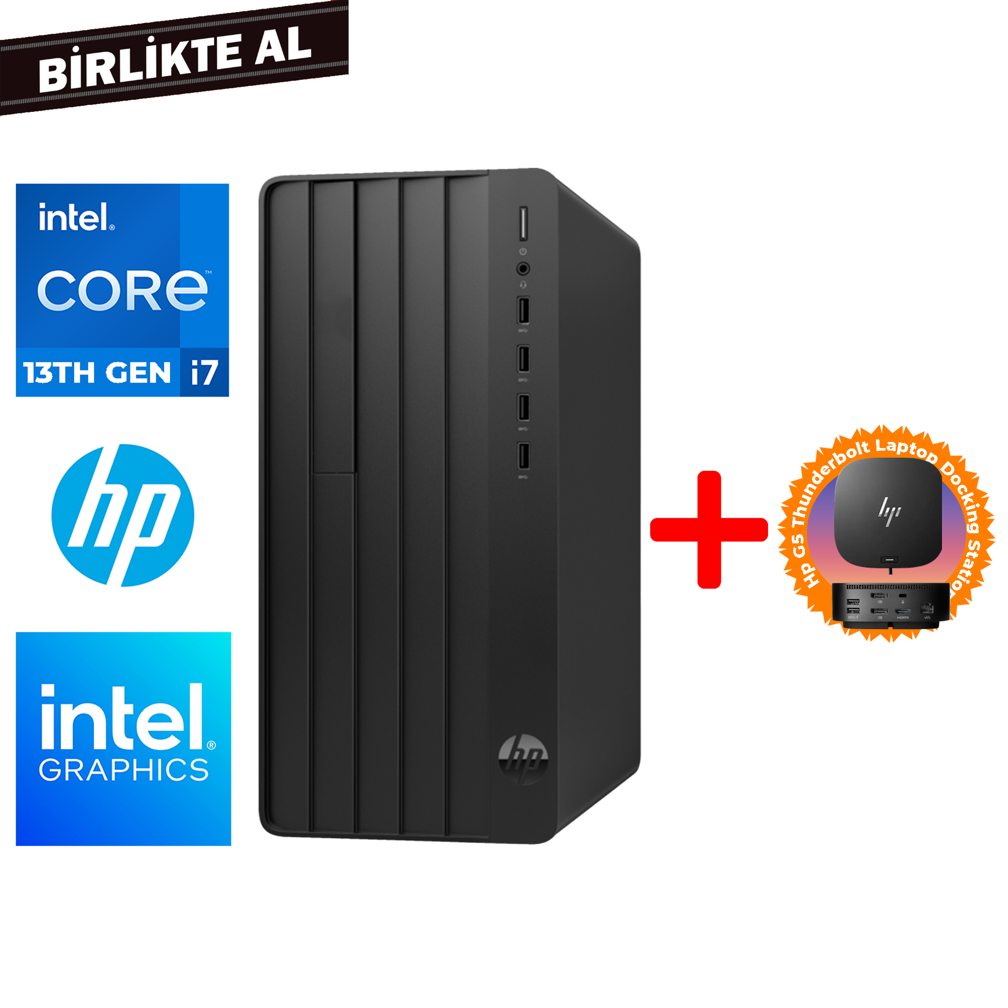 HP Pro Tower 290 G9 i7-13700 32GB 512GB SSD Freedos + Docking Station B6JC5ES 023 Masaüstü Bilgisayar HP B6JC5ES 023 Distribütör  HP Pro Tower 290 G9 i7-13700 32GB 512GB SSD Freedos + Docking Station B6JC5ES 023