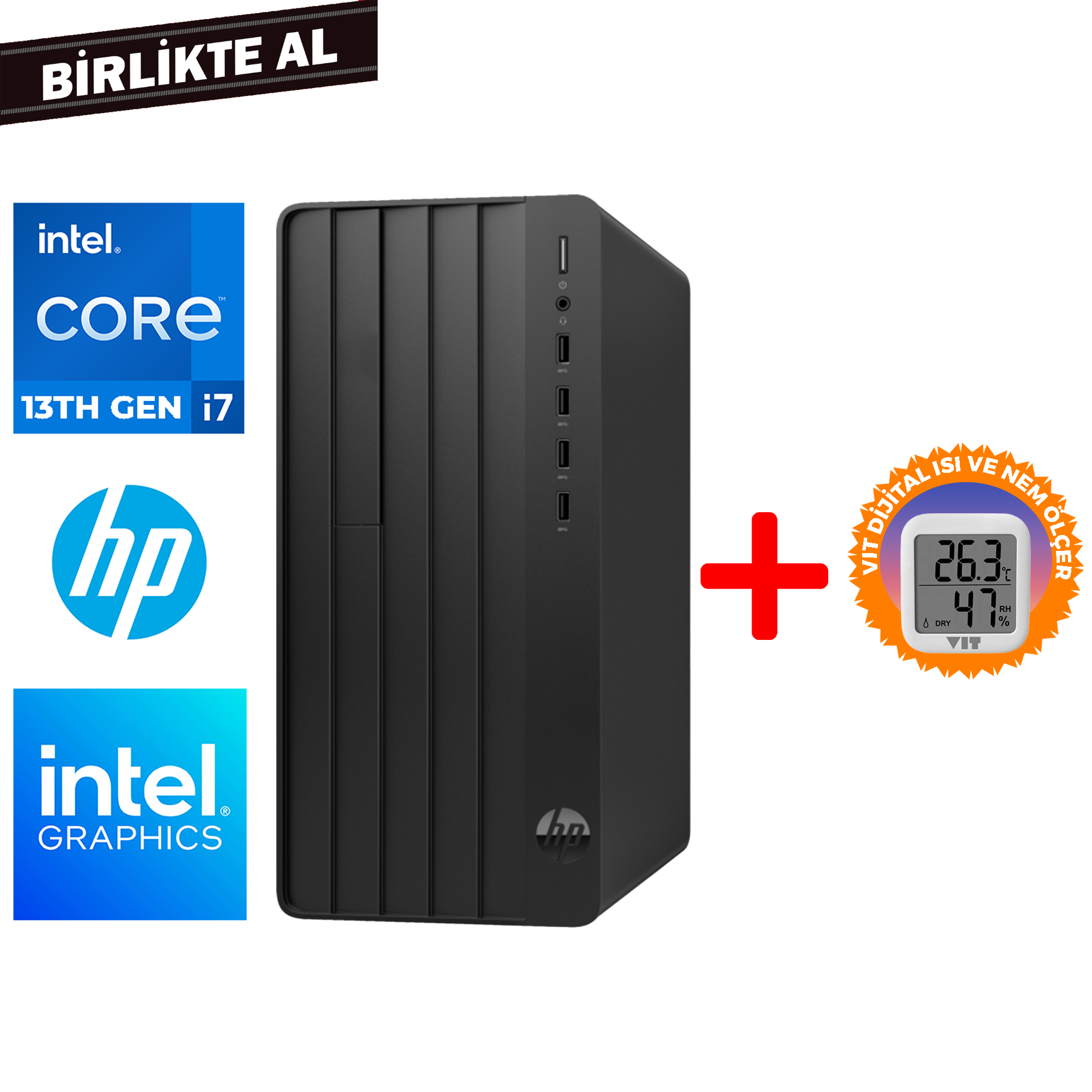 HP Pro Tower 290 G9 i7-13700 32GB 512GB SSD Freedos + VIT Termometre B6JC5ES 021 Masaüstü Bilgisayar HP B6JC5ES 021 Distribütör  HP Pro Tower 290 G9 i7-13700 32GB 512GB SSD Freedos + VIT Termometre B6JC5ES 021