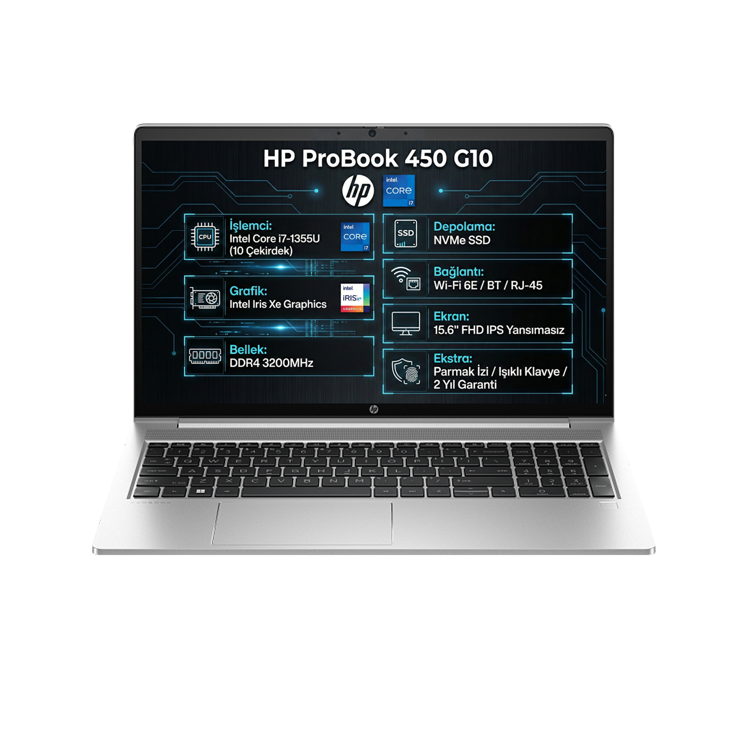 HP ProBook 450 G10 Intel Core i7-1355U 20GB 512GB SSD 15.6