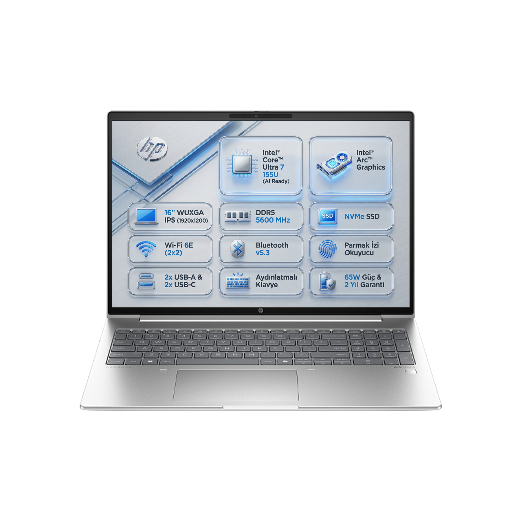 HP ProBook 460 G11 Intel Core Ultra 7-155U 16GB 1TB SSD 16″ WUXGA Freedos Laptop, Notebook B2PH5ES 003 Dizüstü Bilgisayar HP B2PH5ES 003 Distribütör  HP ProBook 460 G11 Intel Core Ultra 7-155U 16GB 1TB SSD 16″ WUXGA Freedos Laptop, Notebook B2PH5ES 003