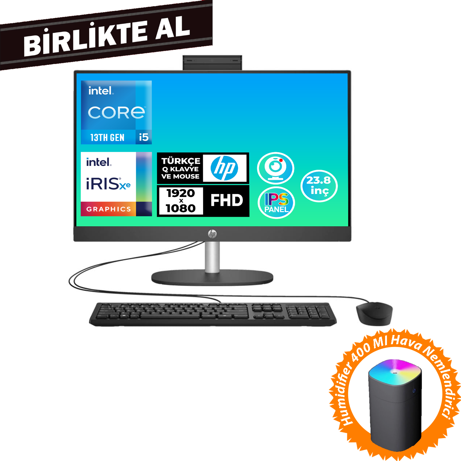HP ProOne 240 G10 i5-1334U 16GB 512GB SSD 23.8