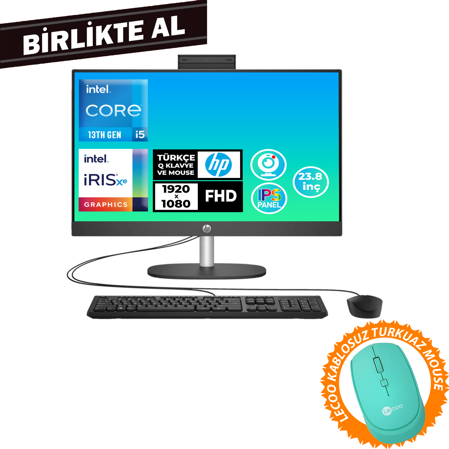 HP ProOne 240 G10 i5-1334U 8GB 512GB SSD 23.8