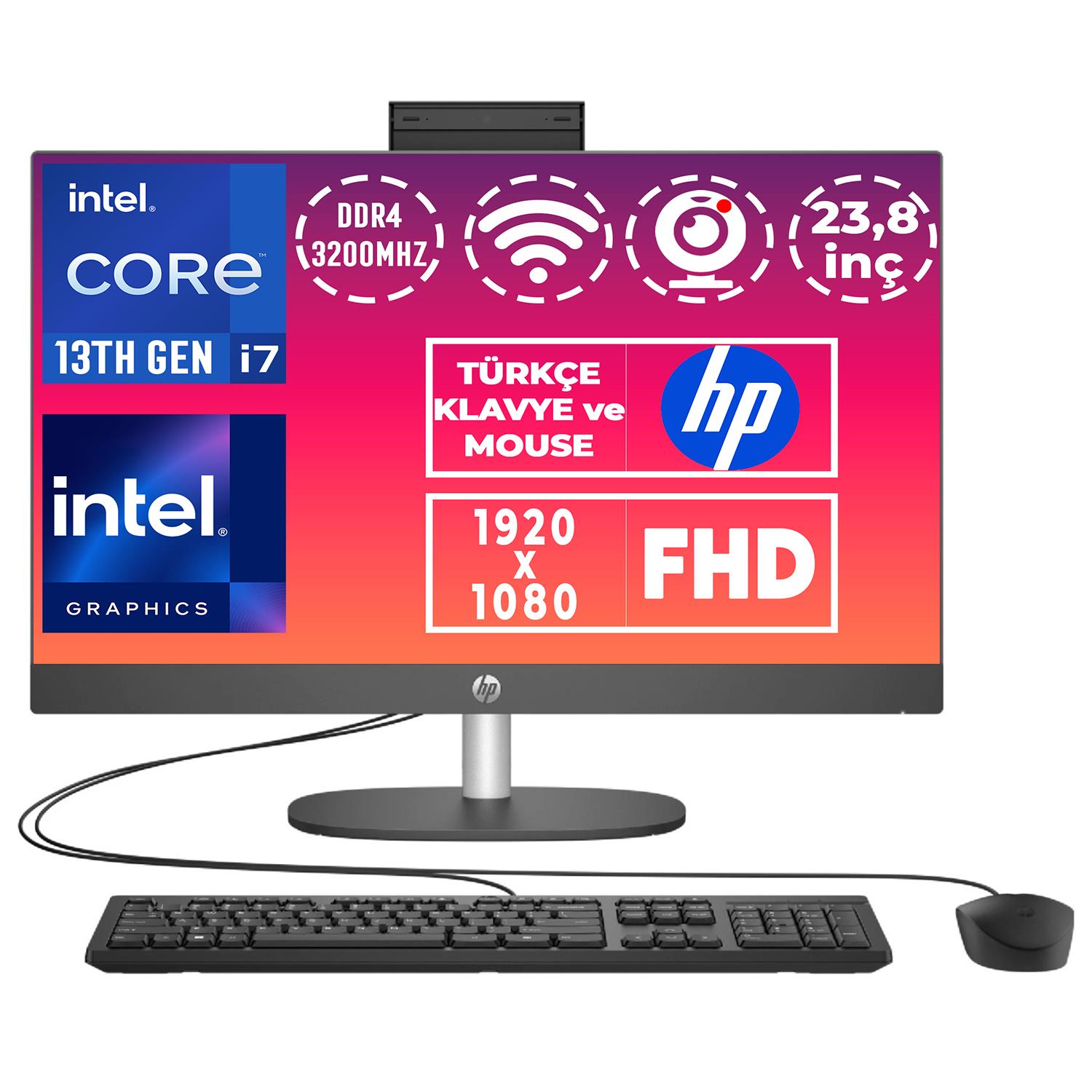 HP ProOne 240 G10 Intel Core i7-1355U 16GB 4TB SSD Windows 11 Pro 23.8