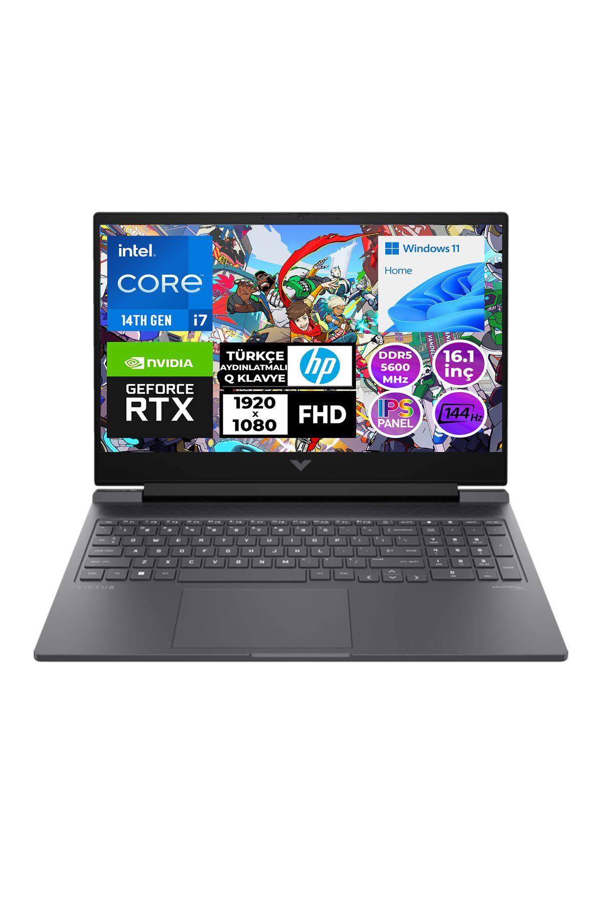 HP VİCTUS 16-R101NT Intel Core İ7-14700HX 16GB 1TB SSD 8GB RTX 4070 16.1